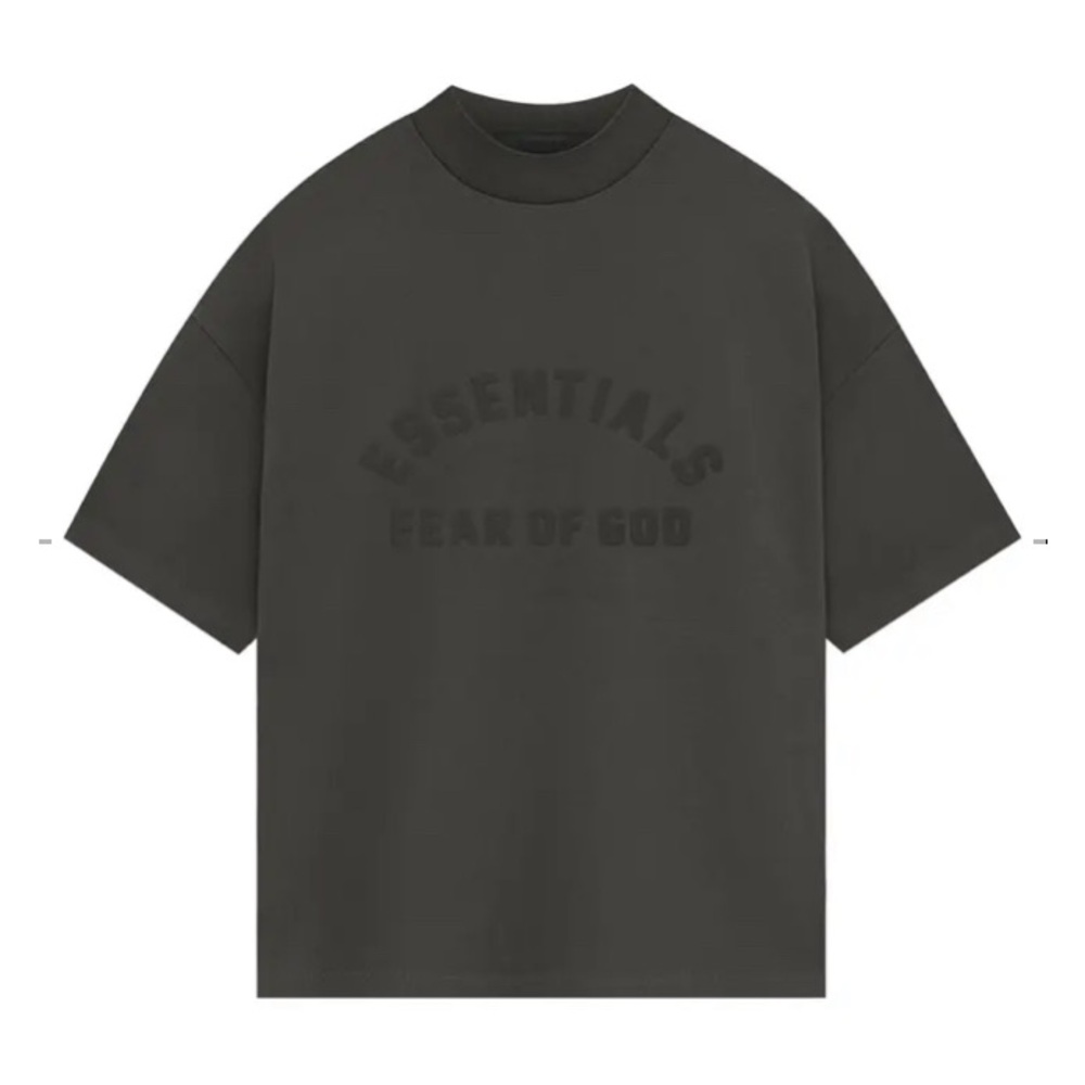 Essentials Black Short Sleeve Tee Oversized Fit